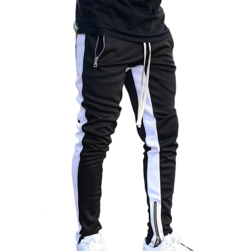 Sports Men Trousers Zipper Great Stitching Men Sweatpants Casual Pants 2021 Spring Autumn Joggers Man Pants Fitness