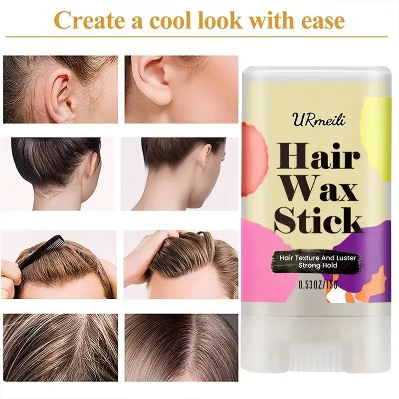 Hair Wax Stick, Long-Lasting Styling Wax Stick, Styling Hair Pomade Stick for Edge Control Frizz Hairslick Stick