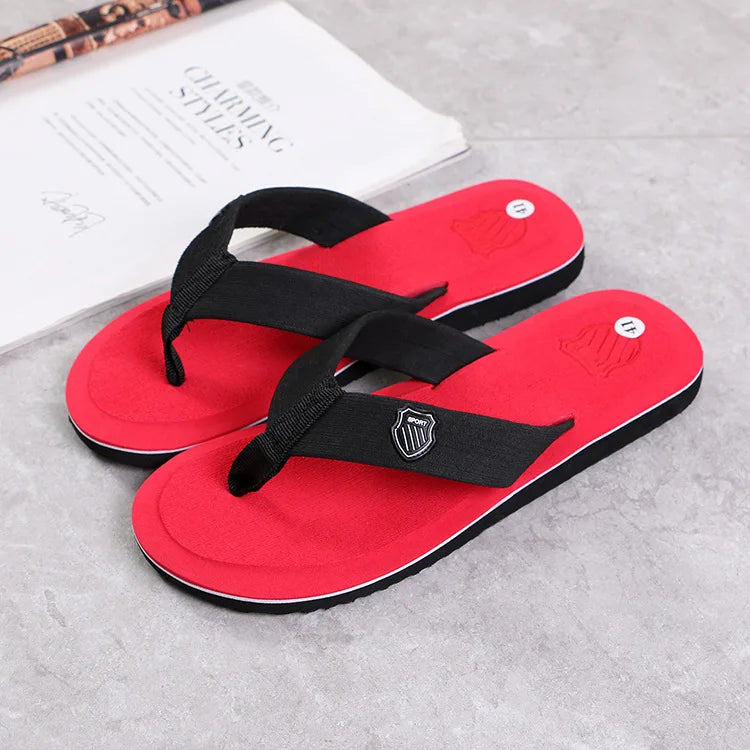 Men Flip Flops High Quality Brand Men's Slippers Hot Sale Beach Sandals Non-slip Fashion Hombre Casual House Slippers