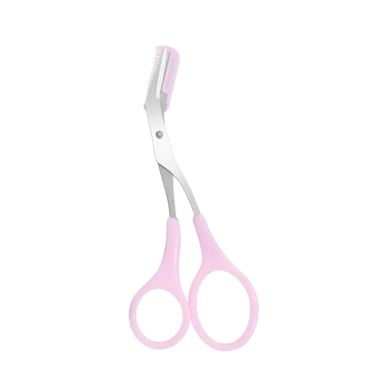 Eyebrow Trimmer Scissor Beauty Products for Women Eyebrow Scissors with Comb Stainless Steel Makeup Tools Beauty Scissors