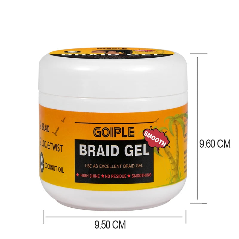 GOIPLE Hair Pomade Edge Control Gel Smooth Frizzy Hair for Styling Braiding Cream Control Frizz Edges Braid Gel